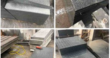 山东 芝麻黑地铺石材