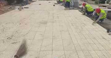 山东黄金麻荔枝面地铺案例