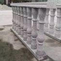 山东 芝麻白圆形光面花瓶柱，栏杆