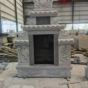 山东 芝麻灰高档墓碑、土墓，一套也支持定做