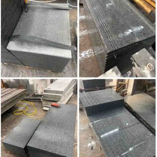 山东 芝麻黑地铺石材