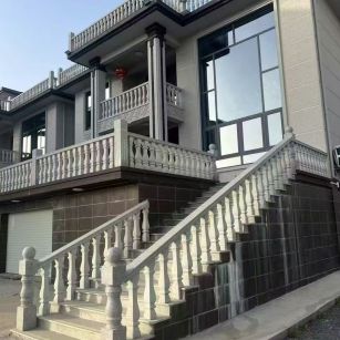 山东 芝麻白别墅阳台栏杆，楼梯栏杆