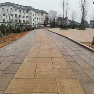 山东仿古石铺装效果