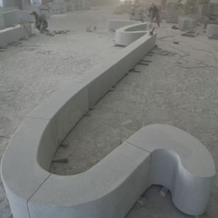 山东 花岗岩整石坐凳拼装