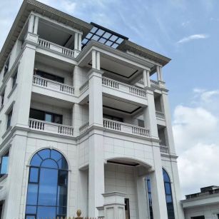 山东芝麻白别墅干挂效果展示