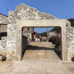 山东仿古石铺装效果