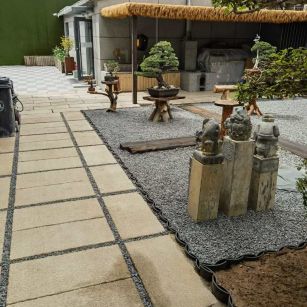 山东仿古石铺装效果