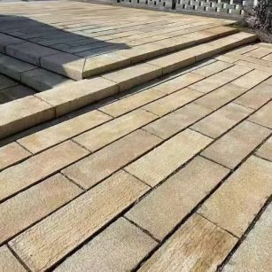 山东仿古石铺装效果