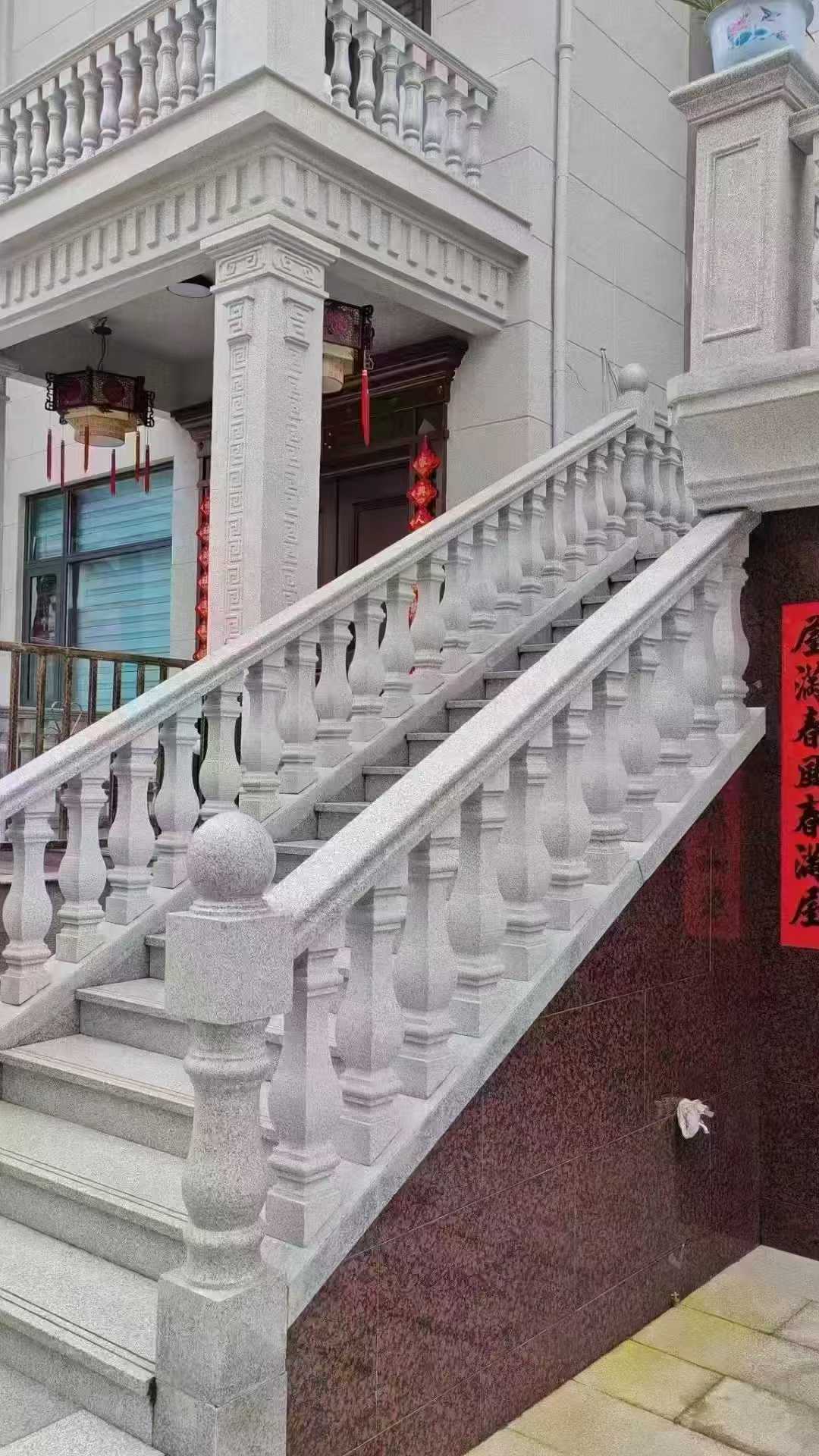 山东 天然石材 阳台庭院护栏、栏杆
