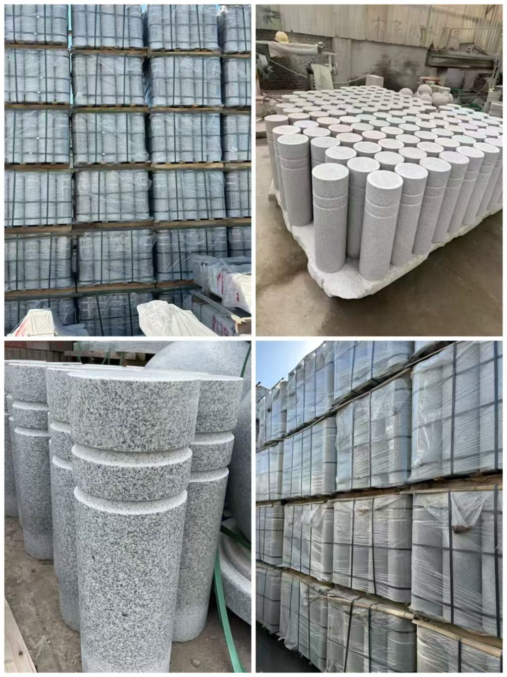 山东 芝麻白花岗岩挡车柱、隔离柱多少钱