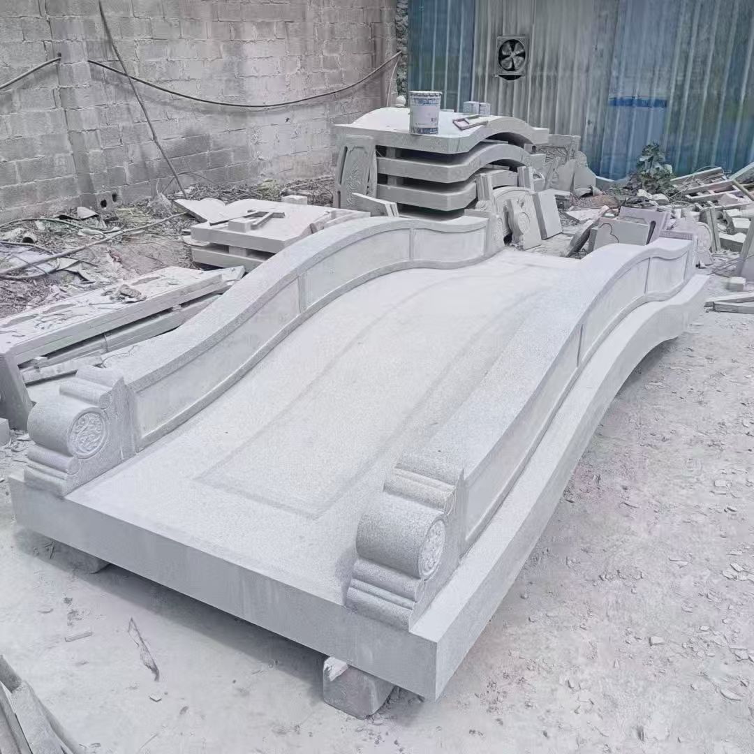 山东 芝麻灰花岗岩园林景观 小石桥