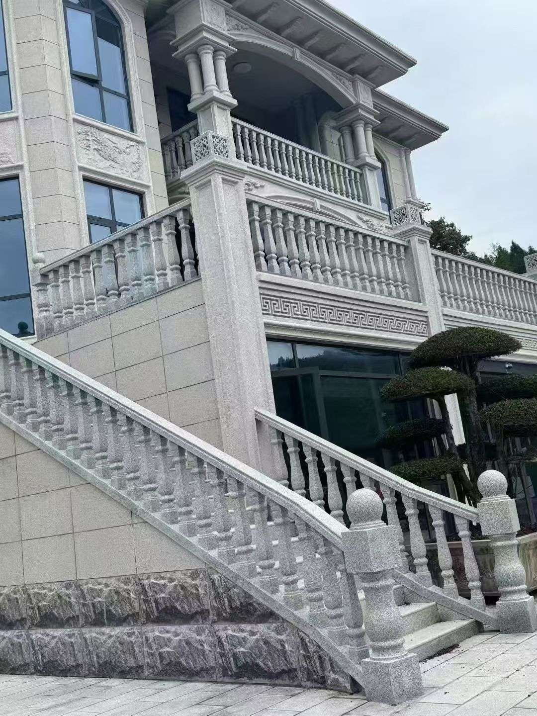 山东 芝麻白别墅，栏杆